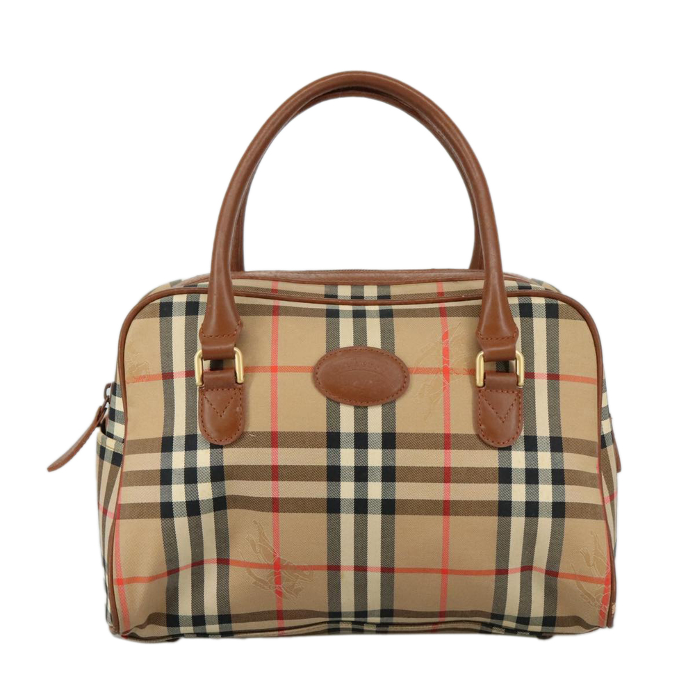 Burberrys Nova Check Hand Bag Canvas Beige Auth yk16410 - Picture 13 of 16